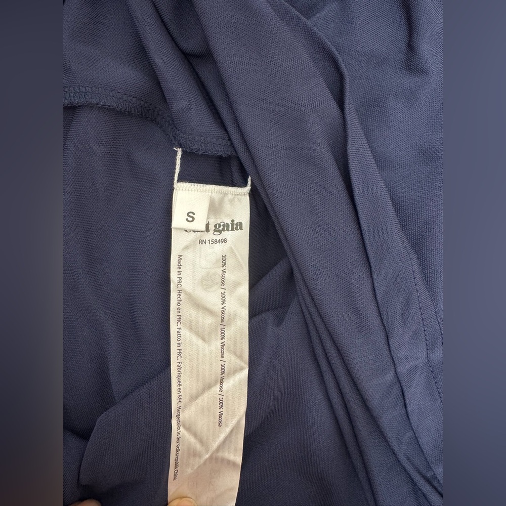 cult gaia Navy One-Shoulder Maxi Dress - Picture 4 of 8